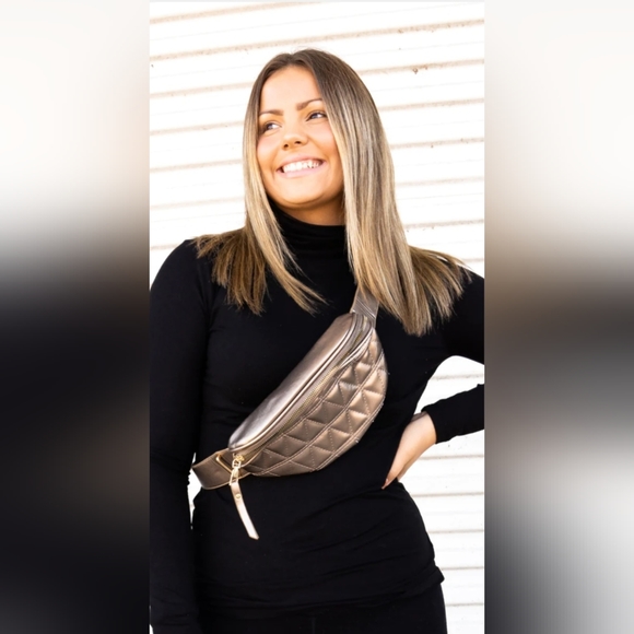 Handbags - Bronze puffer Fanny Pack